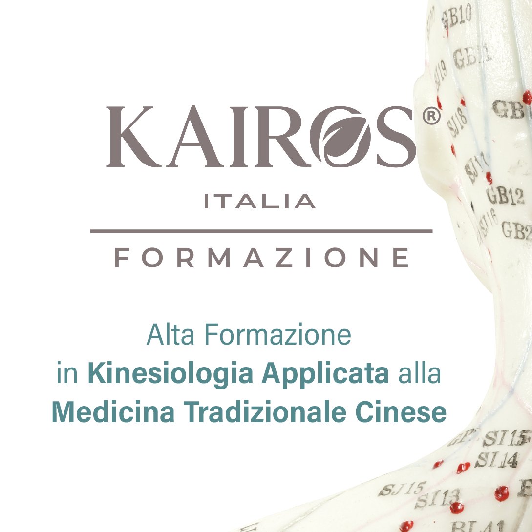 locandina Kairos Italia del corso di alta formazione in Kinesiologia applicata alla Medicina Tradizionale Cinese
