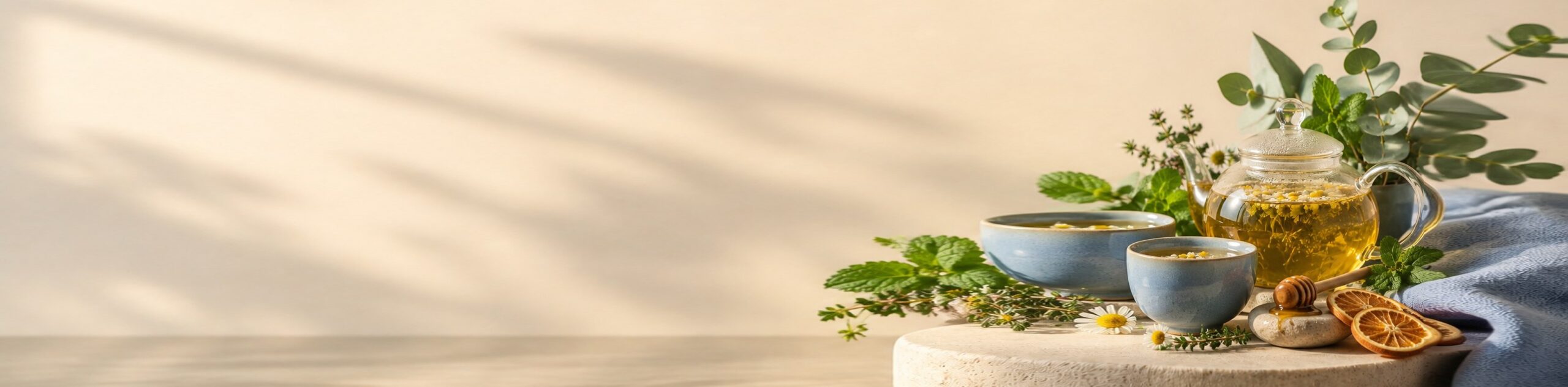 Tazza di tisana con foglie di menta